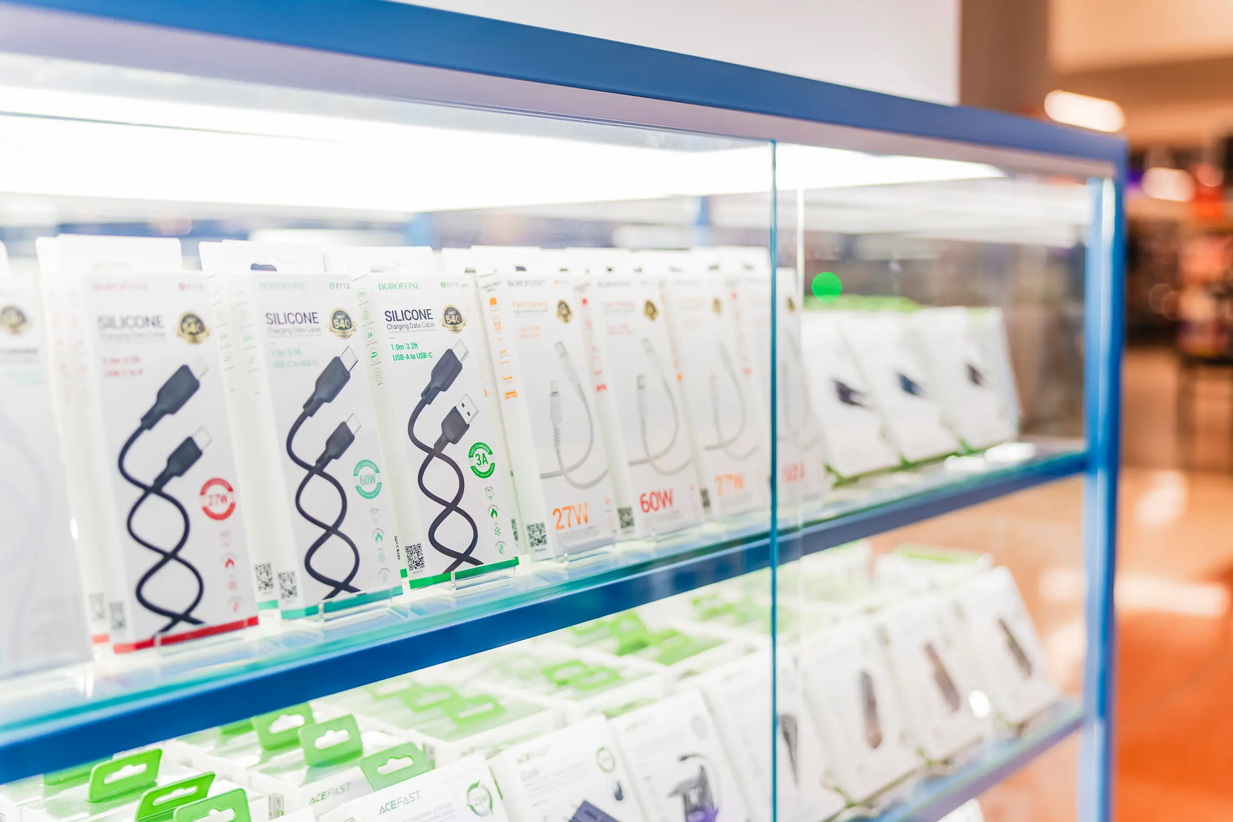 Store interior and service counter